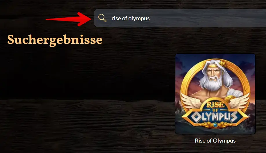 Suche nach dem Spielautomaten